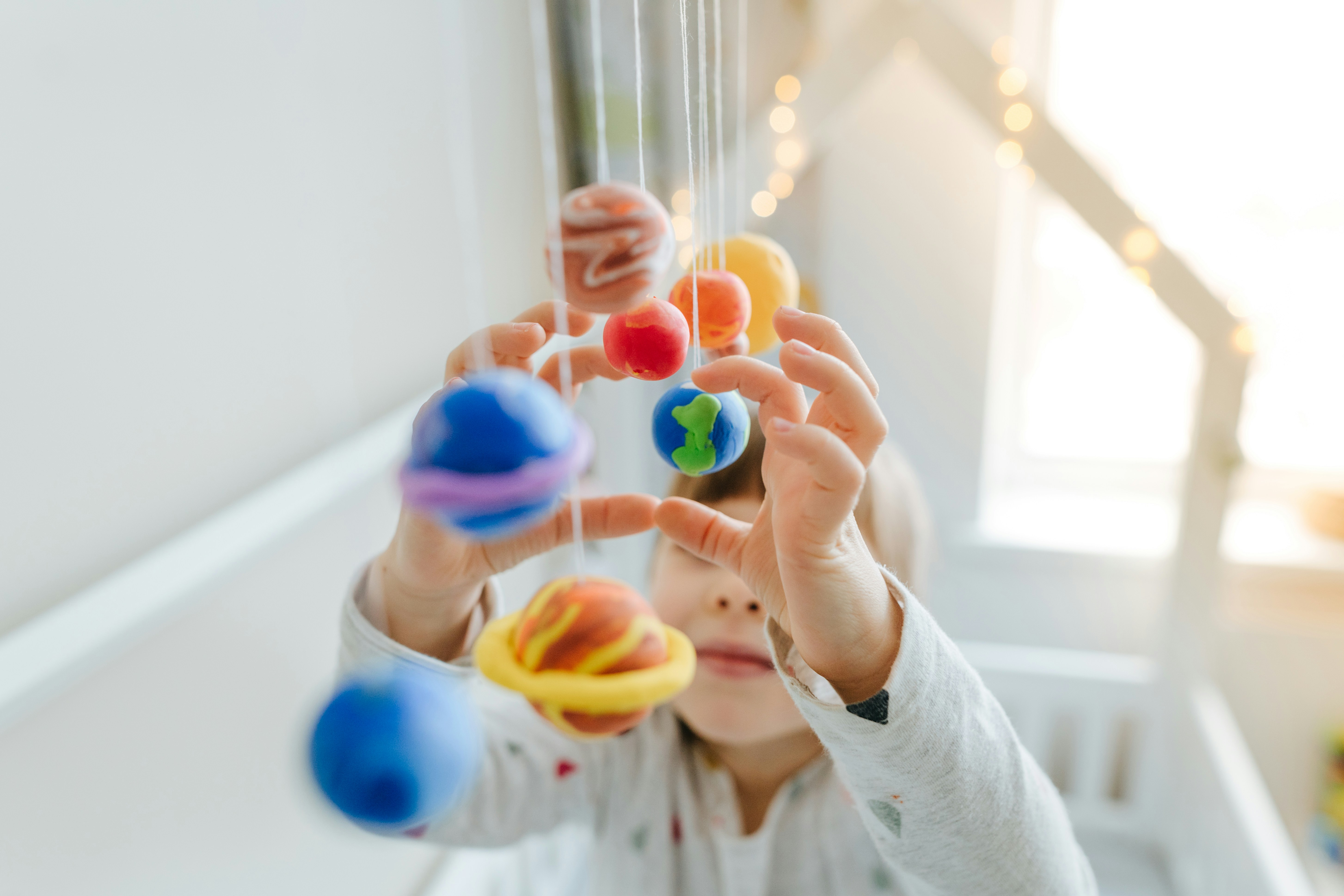 Child exploring a class